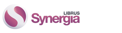 Grafika przedstawia logotyp programu Librus Synegria.
